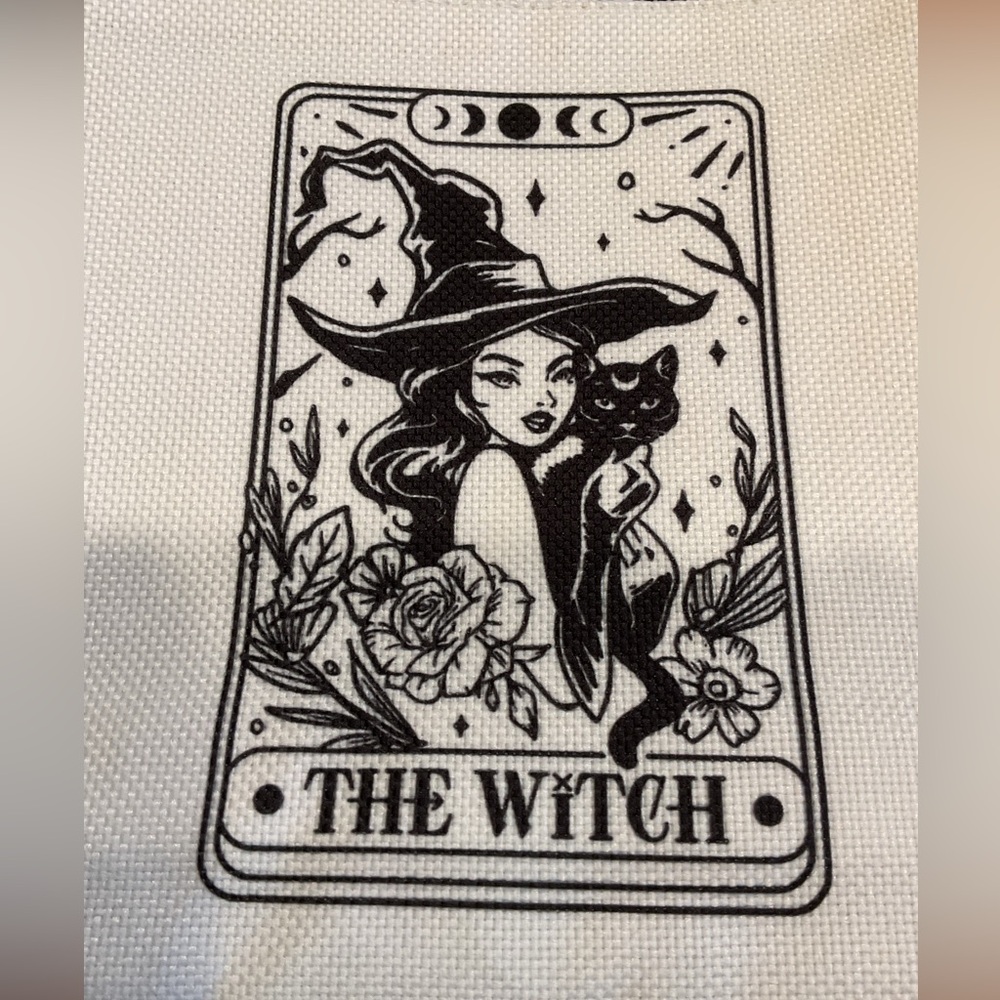 THE WITCH TAROT CARD COSMETIC BAG NEW KEEP ALL TRAVEL BAG JEWELRY HALLOWEEN - Picture 4 of 7